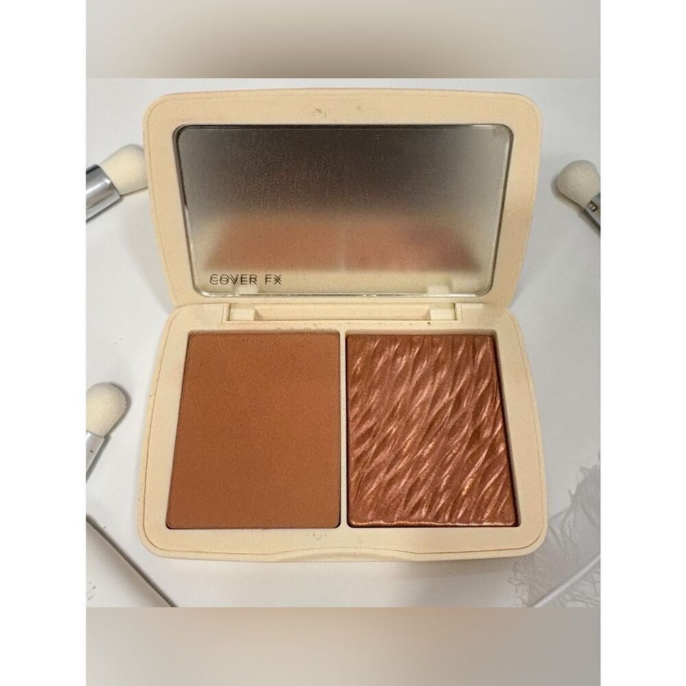 Cover FX Monochromatic Bronzer Duo – Suntan Bronze (Discontinued), Like New